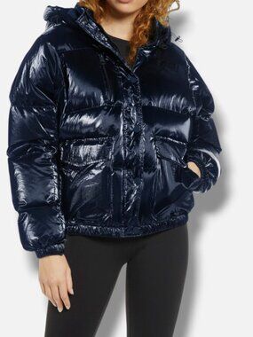 Blanc Noir Women's Blue Mount Blanc Down Puffer Jacket Size M